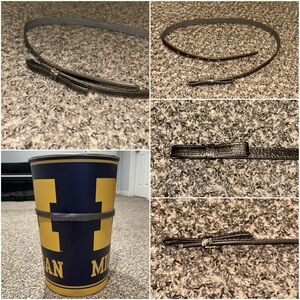 Silver Bow Snake Patterned Waist Belt